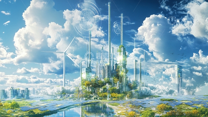 高清大图下载【趣麦麦图】幻想城市风景