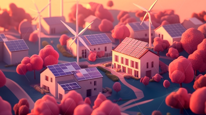 高清大图下载【趣麦麦图】新能源插画10