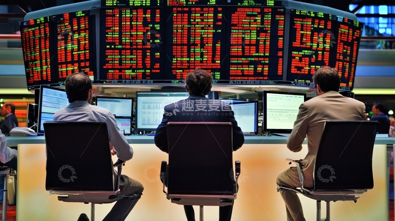 高清大图下载【趣麦麦图】股票交易场景1