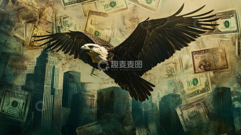 高清大图下载【趣麦麦图】鹰大展宏图