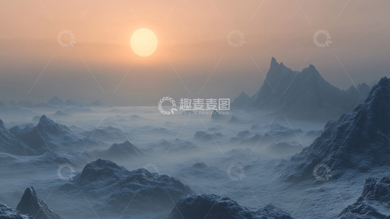 高清大图下载【趣麦麦图】高清旭日东升20