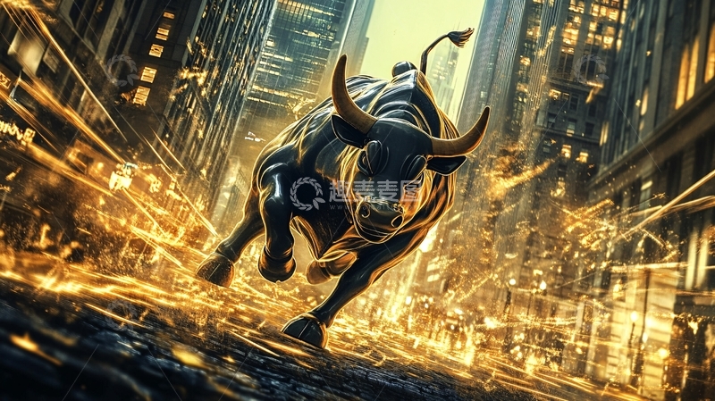 高清大图下载【趣麦麦图】牛市经济金融1