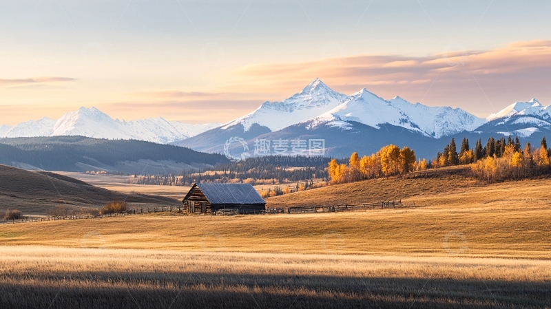 高清大图下载【趣麦麦图】北疆风光高清背景