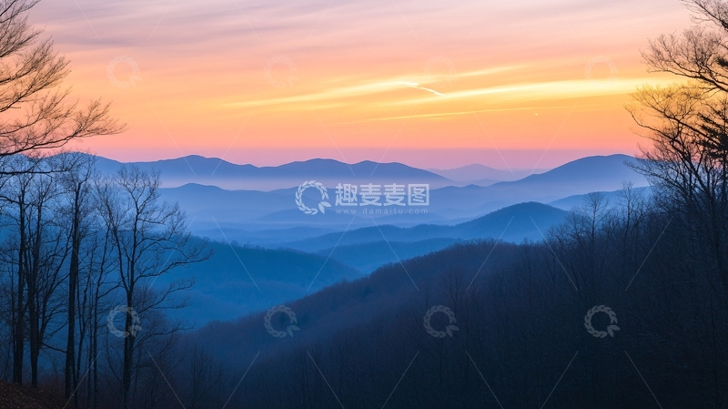 高清大图下载【趣麦麦图】羊草山日出