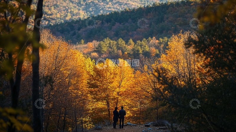 高清大图下载【趣麦麦图】中朝边境秋色