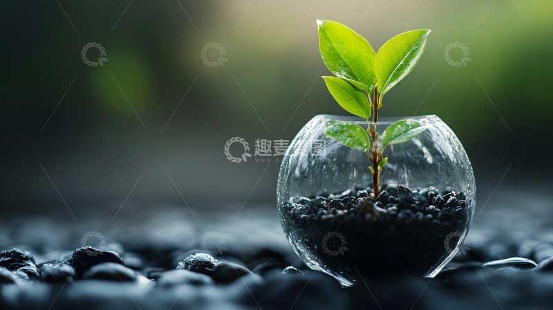 高清大图下载【趣麦麦图】萌发新生概念5