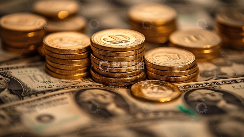 高清大图下载【趣麦麦图】金色钱币金钱多多2