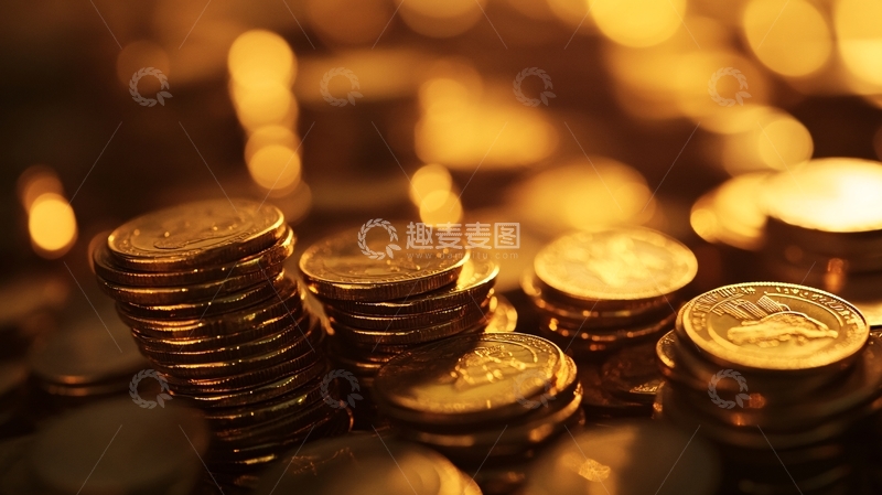 高清大图下载【趣麦麦图】金币金融投资理财1