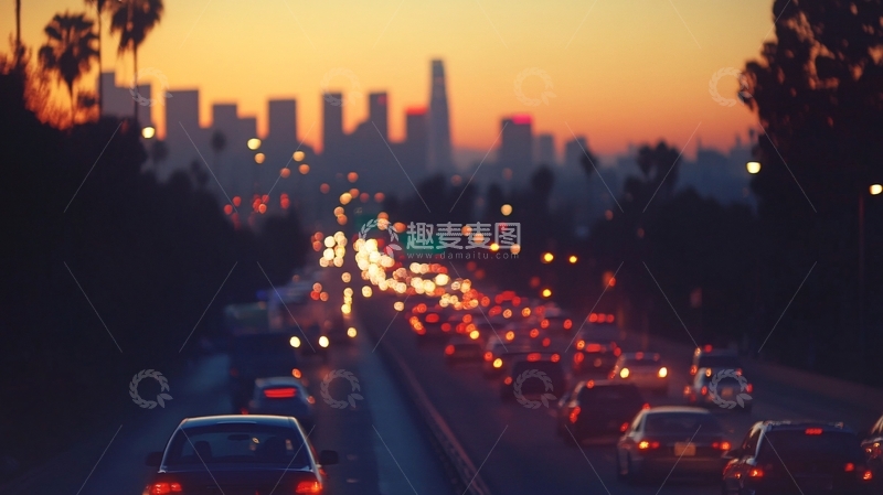 高清大图下载【趣麦麦图】洛杉矶交通14