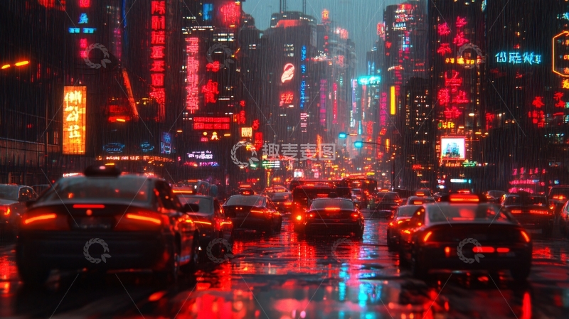 高清大图下载【趣麦麦图】赛博朋克世界11