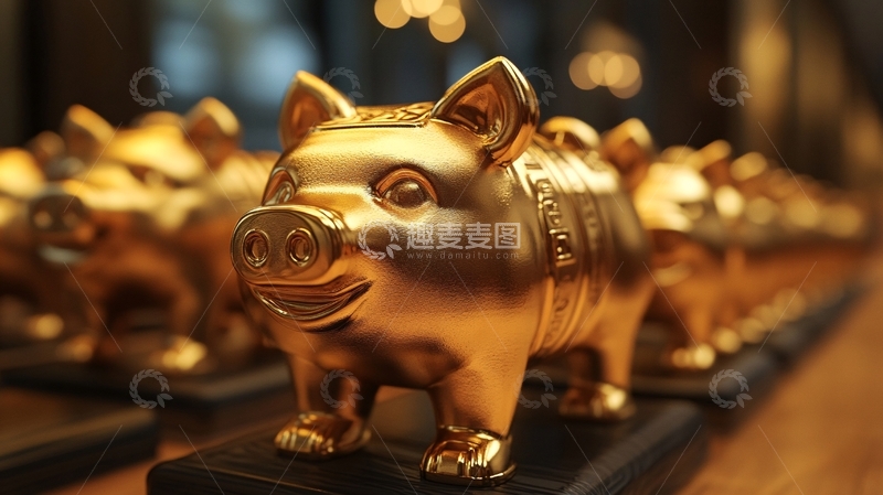 高清大图下载【趣麦麦图】理财吉祥物