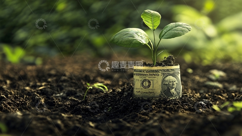 高清大图下载【趣麦麦图】财富创意钱财美金股市1