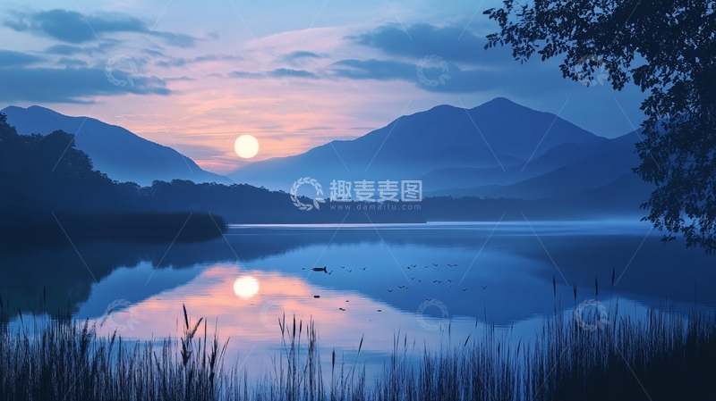 高清大图下载【趣麦麦图】大幅高清山水日出30