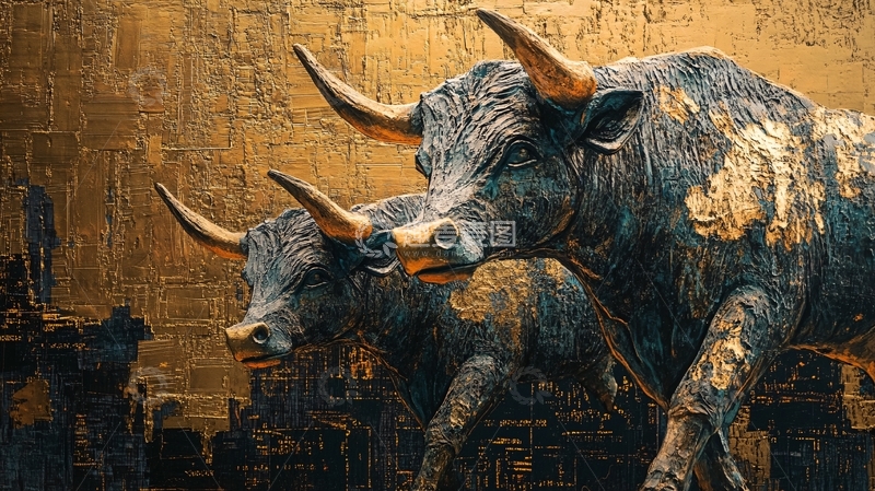 高清大图下载【趣麦麦图】牛市经济金融3