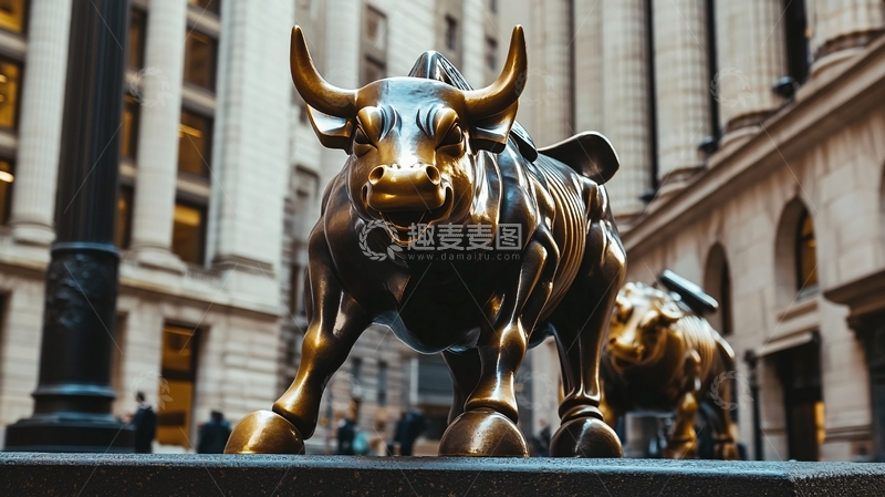 高清大图下载【趣麦麦图】华尔街铜牛2