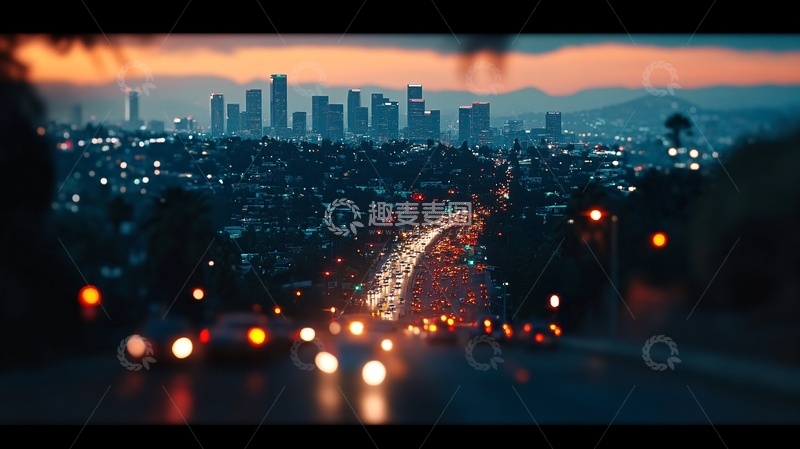 高清大图下载【趣麦麦图】洛杉矶交通17