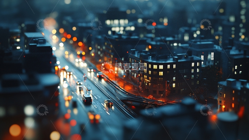 高清大图下载【趣麦麦图】都市风光灯光