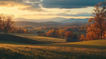 田园风光美式风景