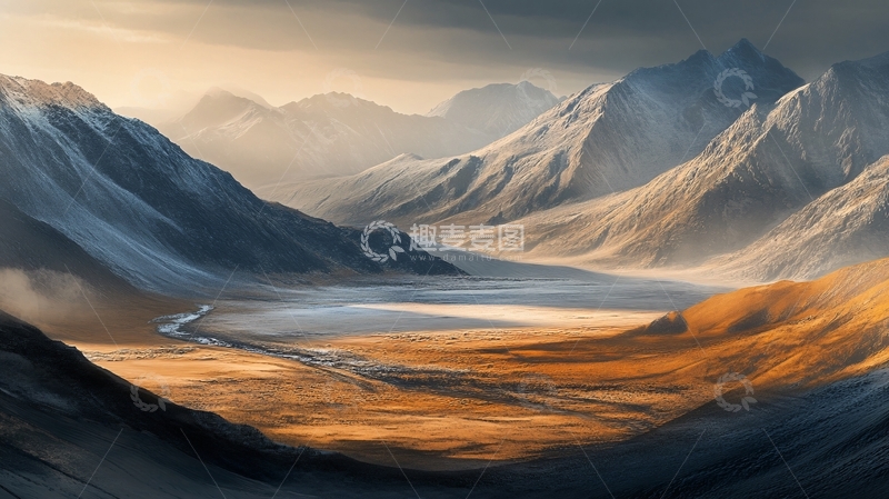 高清大图下载【趣麦麦图】巍峨壮丽的昆仑山脉