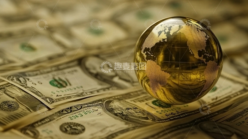 高清大图下载【趣麦麦图】财富创意钱财美金股市8