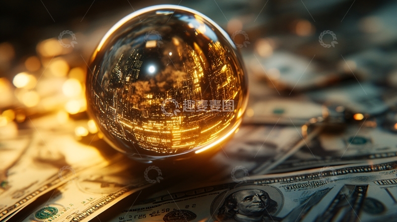 高清大图下载【趣麦麦图】财富创意钱财美金股市10