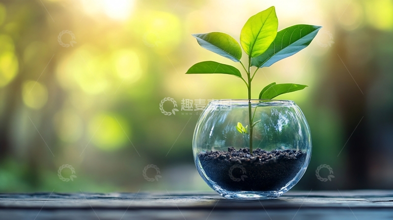 高清大图下载【趣麦麦图】萌发新生概念11