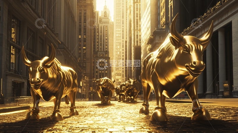 高清大图下载【趣麦麦图】华尔街铜牛3