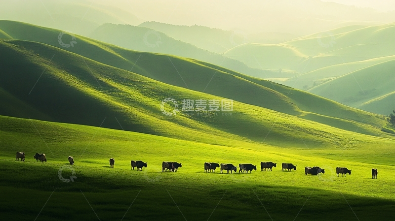 高清大图下载【趣麦麦图】江布拉克田园牧歌4