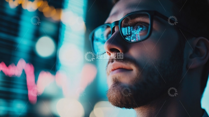 高清大图下载【趣麦麦图】眼镜科技科学