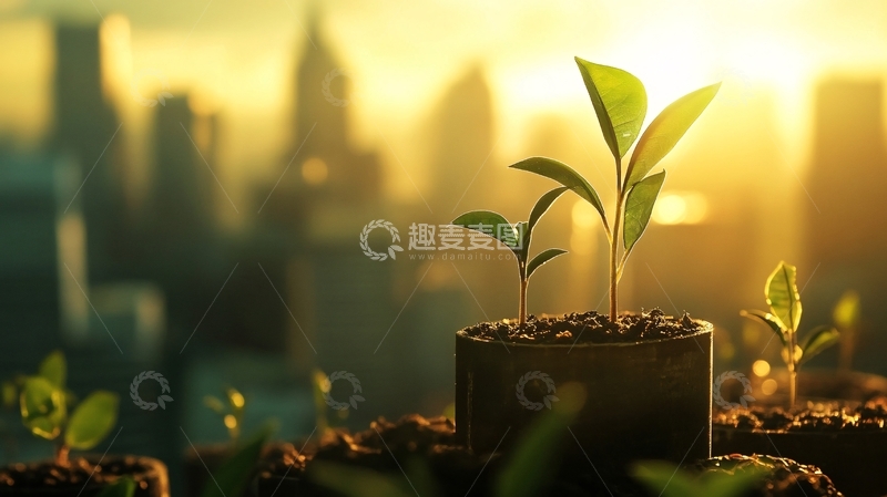 高清大图下载【趣麦麦图】萌发新生概念10