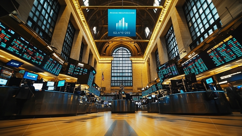 高清大图下载【趣麦麦图】证券交易大厅1