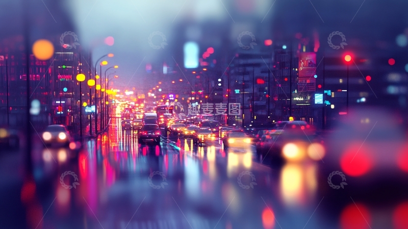 高清大图下载【趣麦麦图】都市霓虹风光4