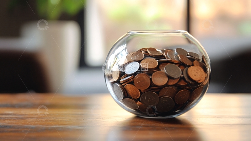 高清大图下载【趣麦麦图】缸里面的金币