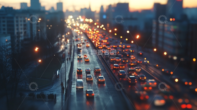 高清大图下载【趣麦麦图】车市车流10