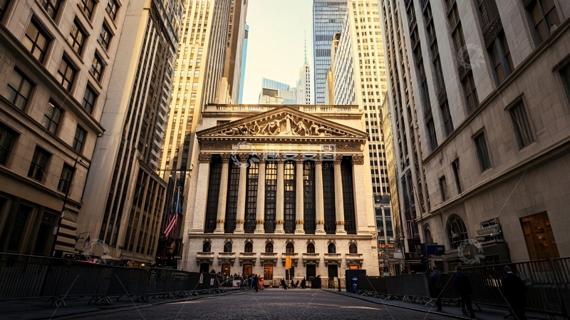 高清大图下载【趣麦麦图】华尔街证券交易所大楼