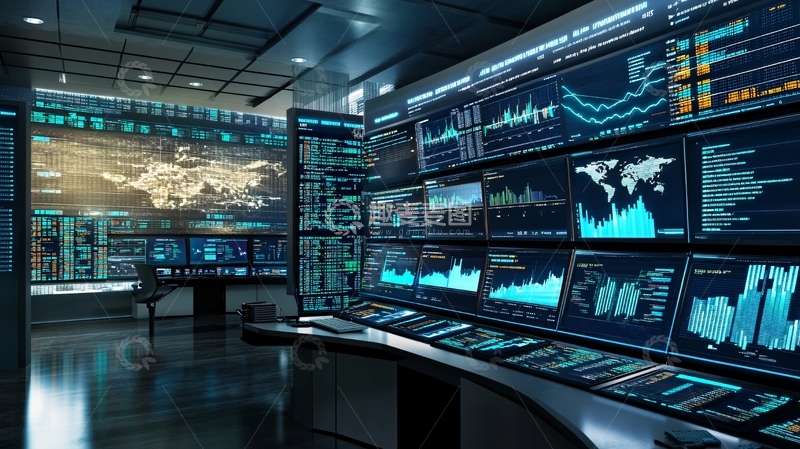 高清大图下载【趣麦麦图】智慧科技大屏后台1