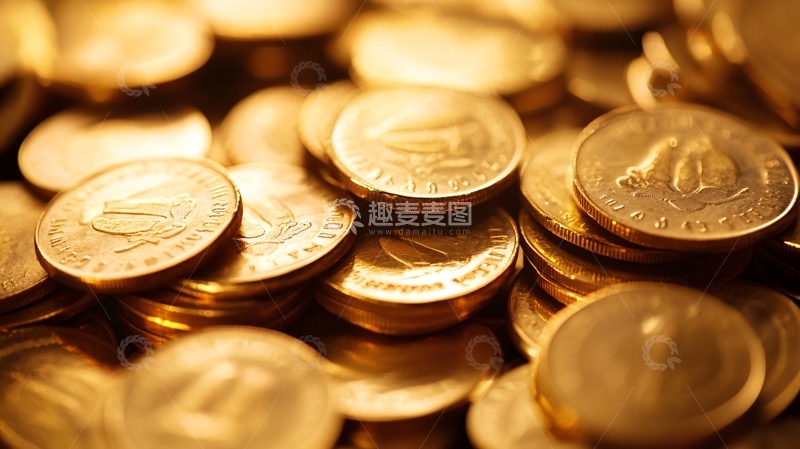 高清大图下载【趣麦麦图】金色钱币金钱多多5