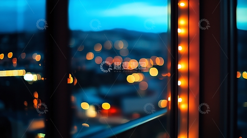 高清大图下载【趣麦麦图】窗里灯火