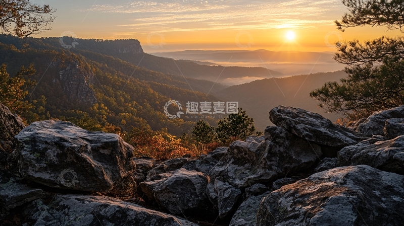 高清大图下载【趣麦麦图】星星峡日出4