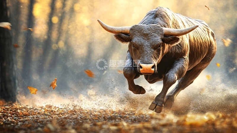 高清大图下载【趣麦麦图】牛市图片素材下载4