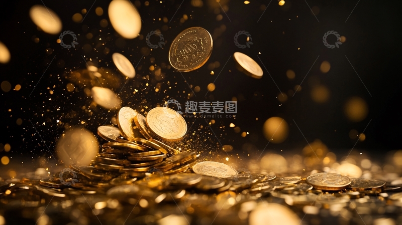 高清大图下载【趣麦麦图】金币金融投资理财2