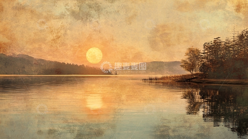 高清大图下载【趣麦麦图】笋江月色