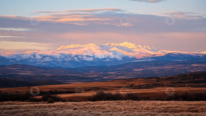 高清大图下载【趣麦麦图】雪山霞晖3