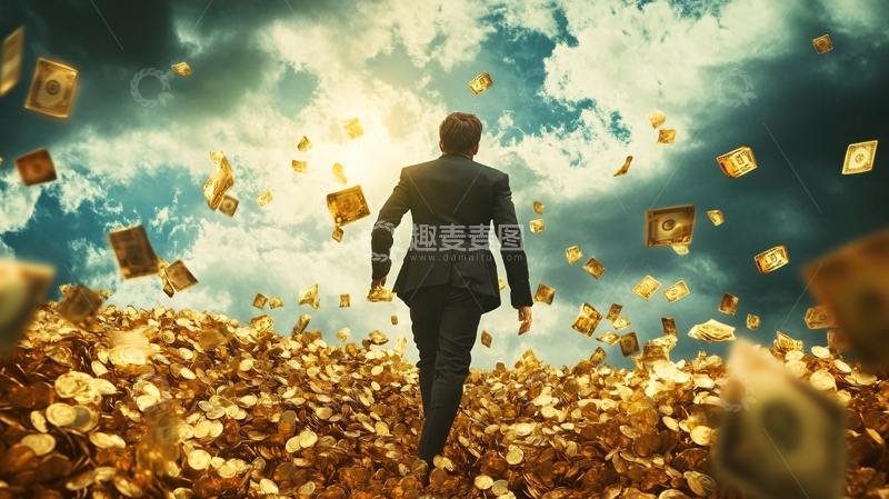 高清大图下载【趣麦麦图】业财富金融背景1