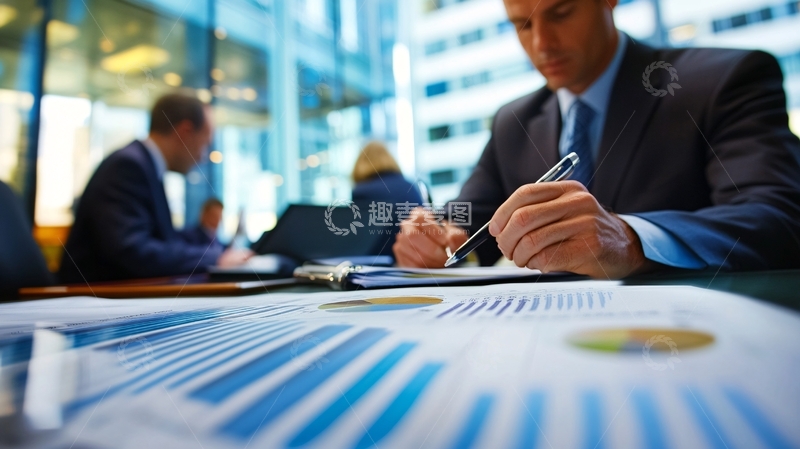 高清大图下载【趣麦麦图】财务工作汇报