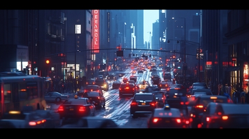 城市红灯路口34