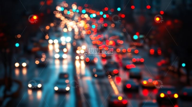 高清大图下载【趣麦麦图】城市虚化2