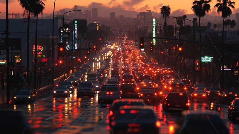 高清大图下载【趣麦麦图】洛杉矶交通21