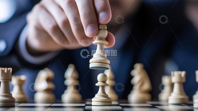 高清大图下载【趣麦麦图】棋高一筹1