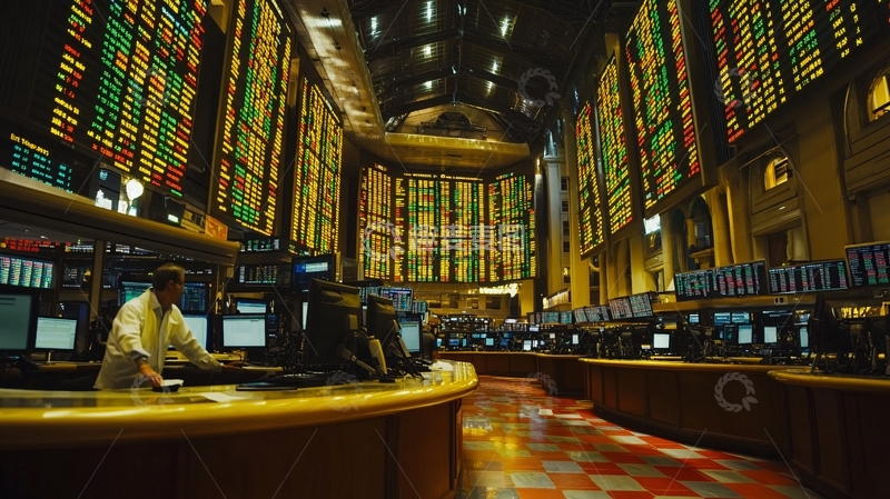 高清大图下载【趣麦麦图】证券交易大厅3